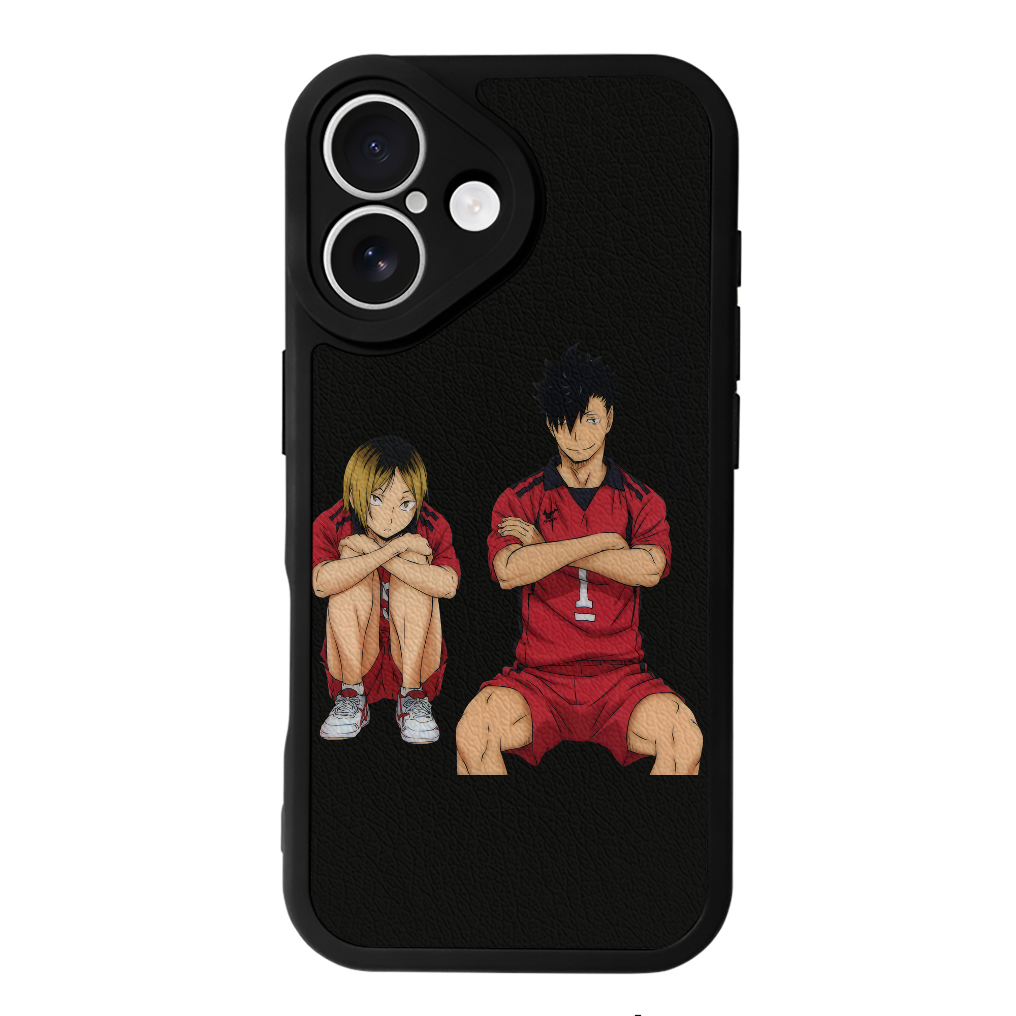 （画像用） ハイキュー!! Haikyu!! 【iPhone 16シリーズ対応】シリコンスマホケース（レザー調） 材質：シリコン